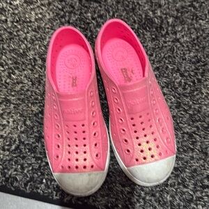 Natives size 13 little girls bling pink glitter